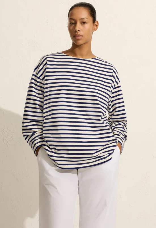 Breton Stripe Tee - Navy/White sold by Matteau