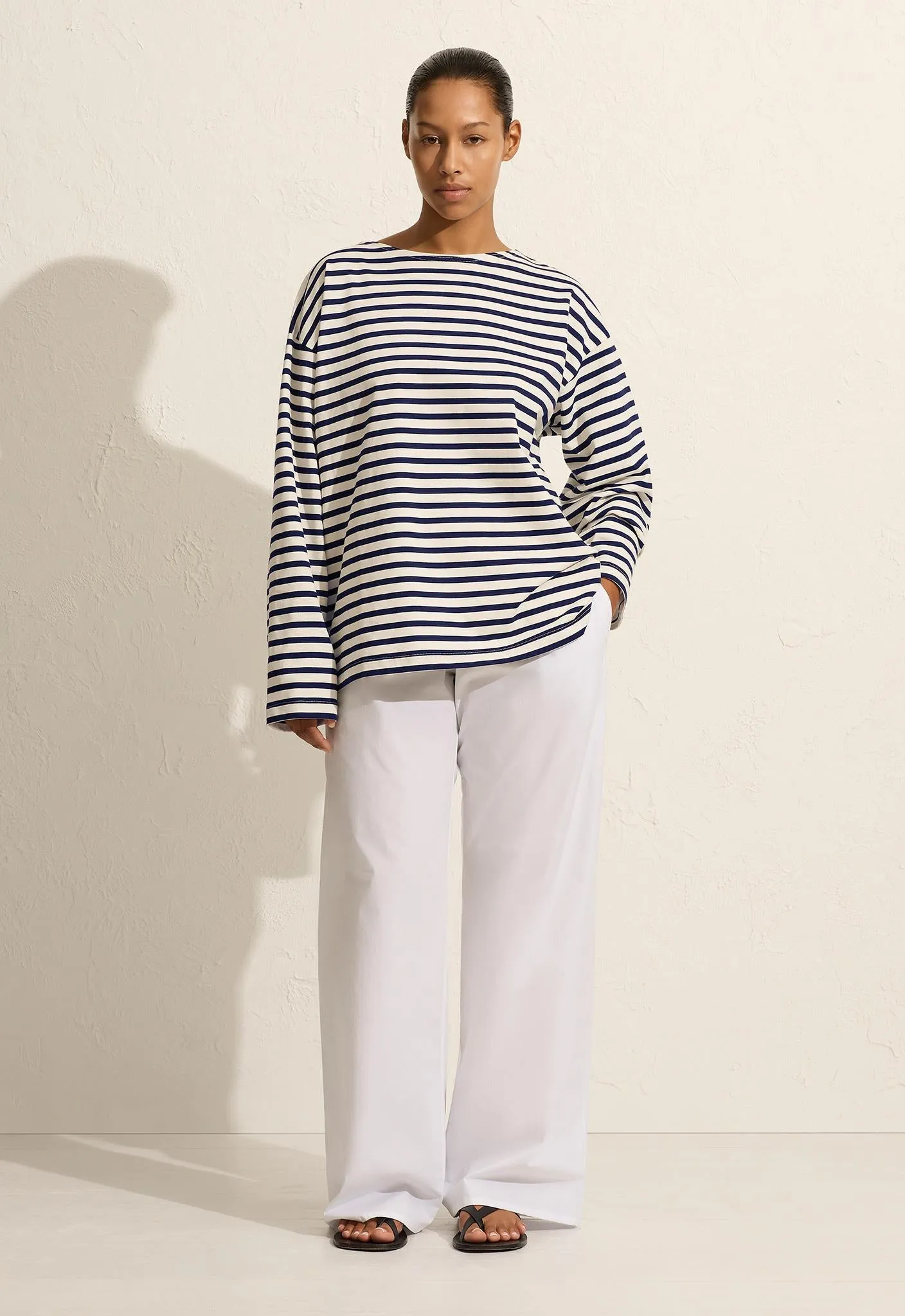 Breton Stripe Tee - Navy/White sold by Matteau product image thumbnail 2