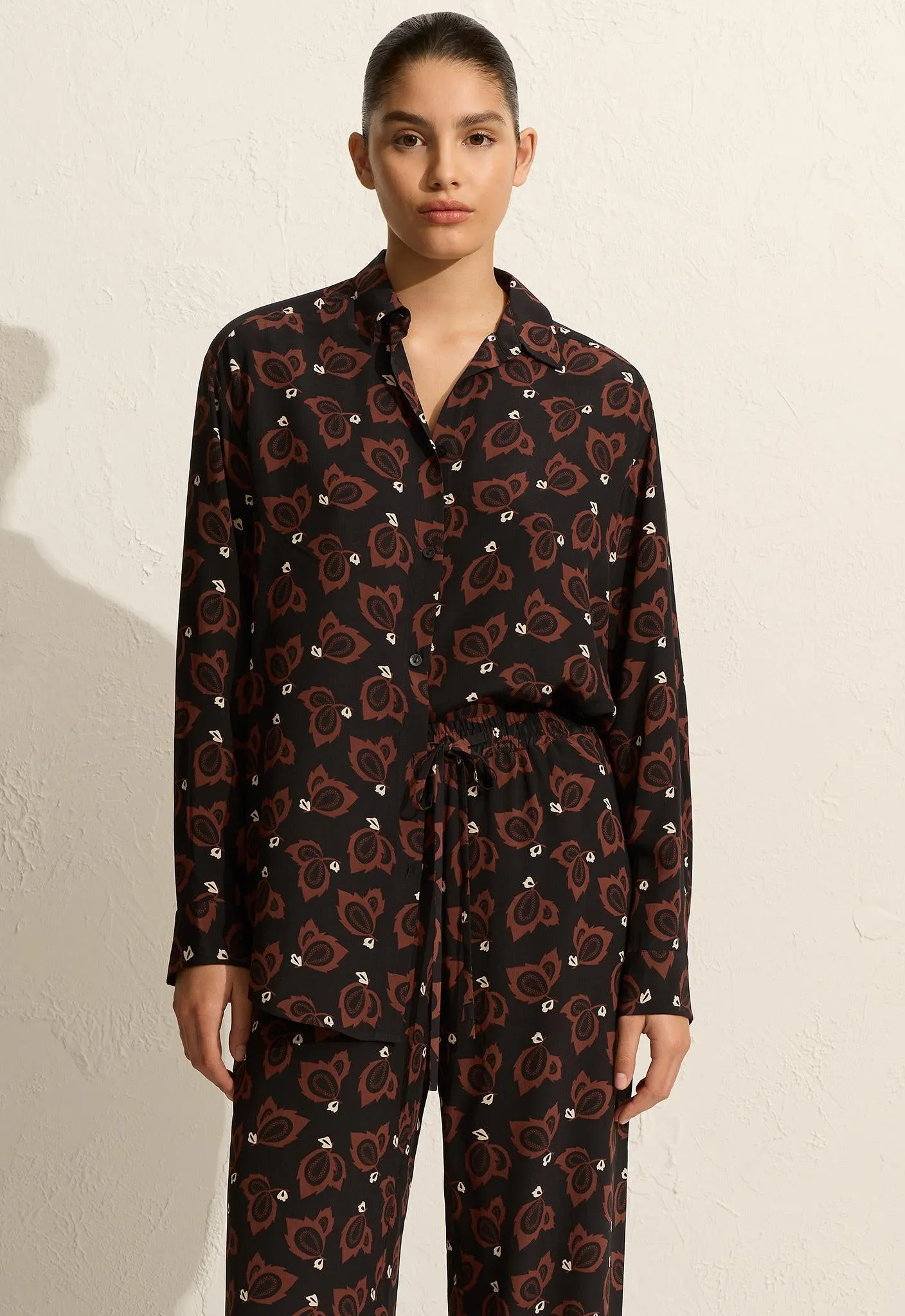 Long Sleeve Silk Shirt - Casablanca sold by Matteau