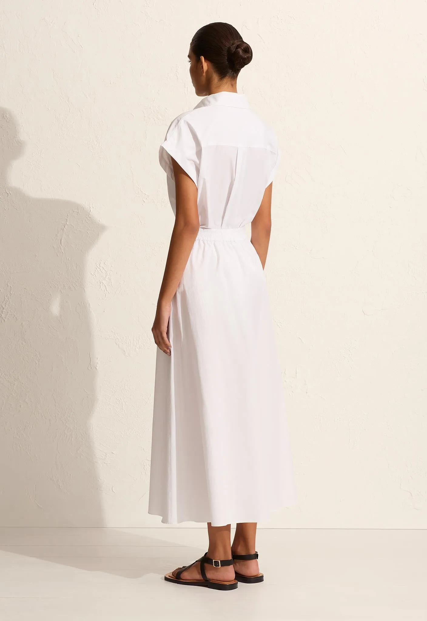 Relaxed Everyday Skirt - White sold by Matteau product image thumbnail 4