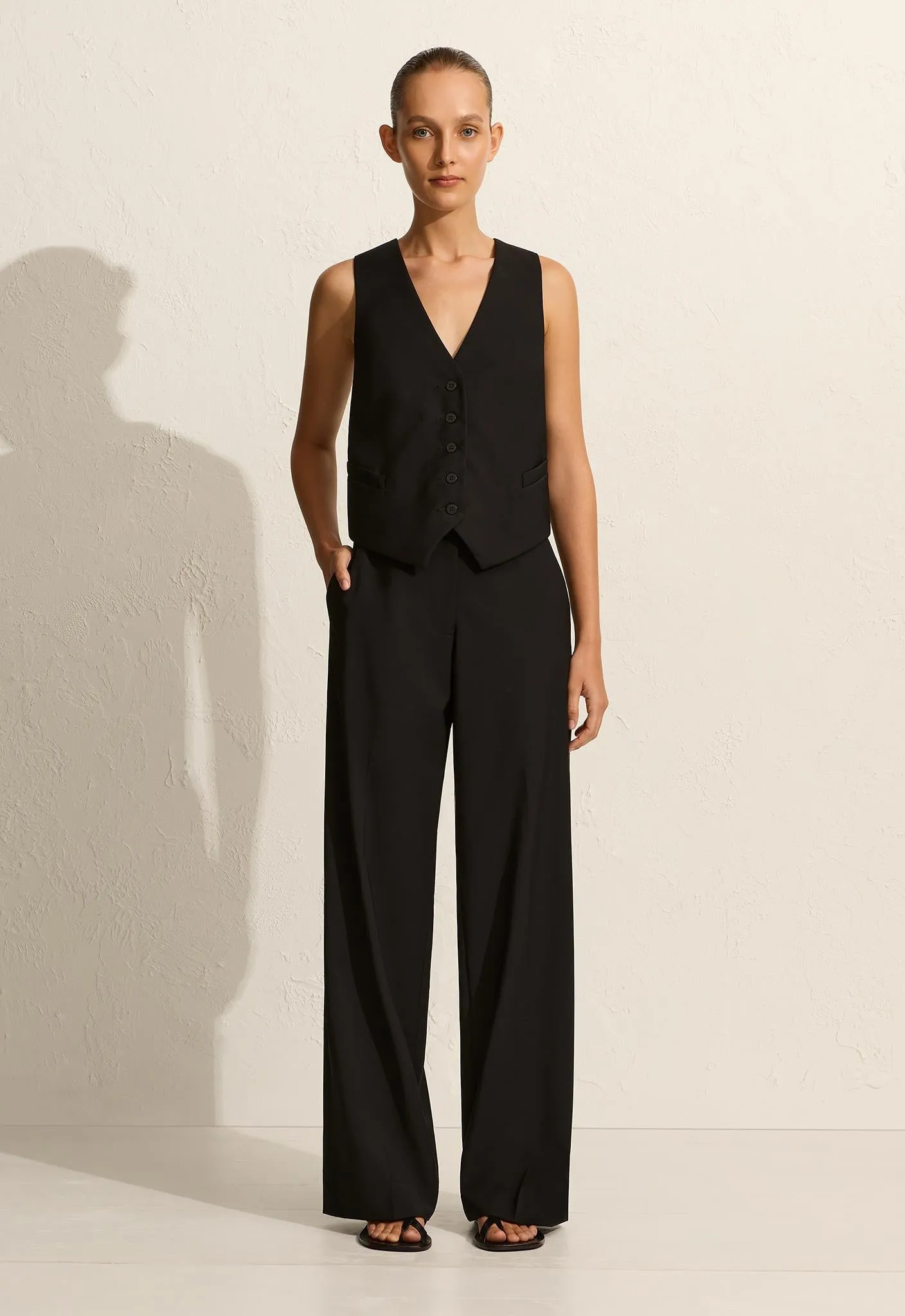 Tailored Waistcoat - Black sold by Matteau product image thumbnail 2