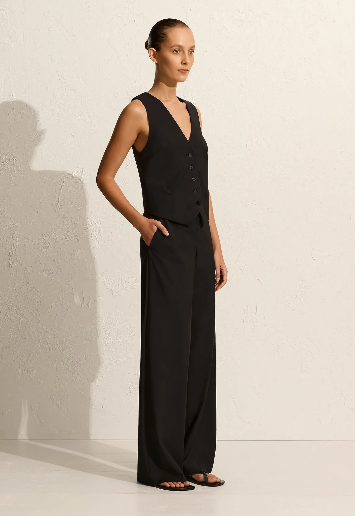 Tailored Waistcoat - Black sold by Matteau product image thumbnail 3