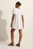 Drawcord Mini Dress - White sold by Matteau