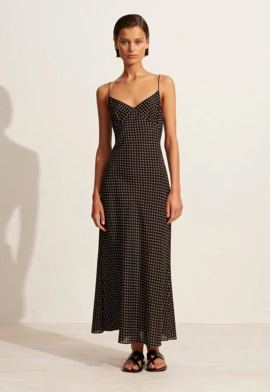 Low Back Slip Dress - Polka Dot sold by Matteau