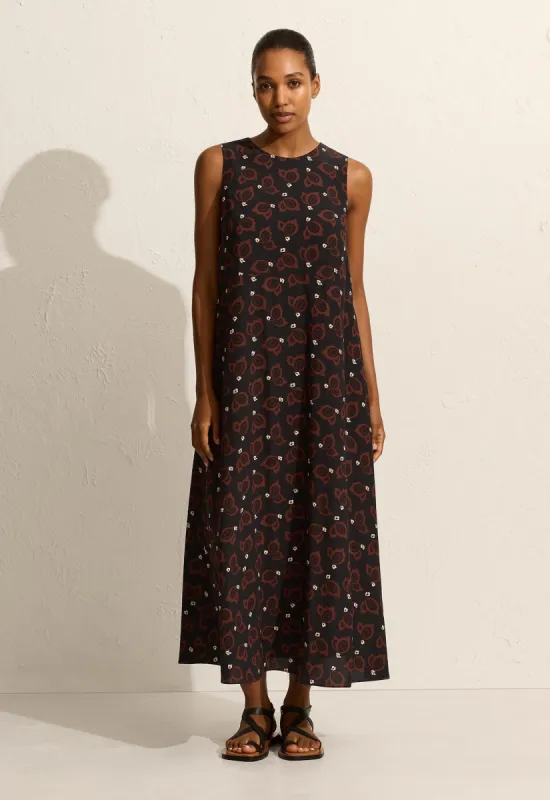 Curved Waist Midi Dress - Casablanca sold by Matteau