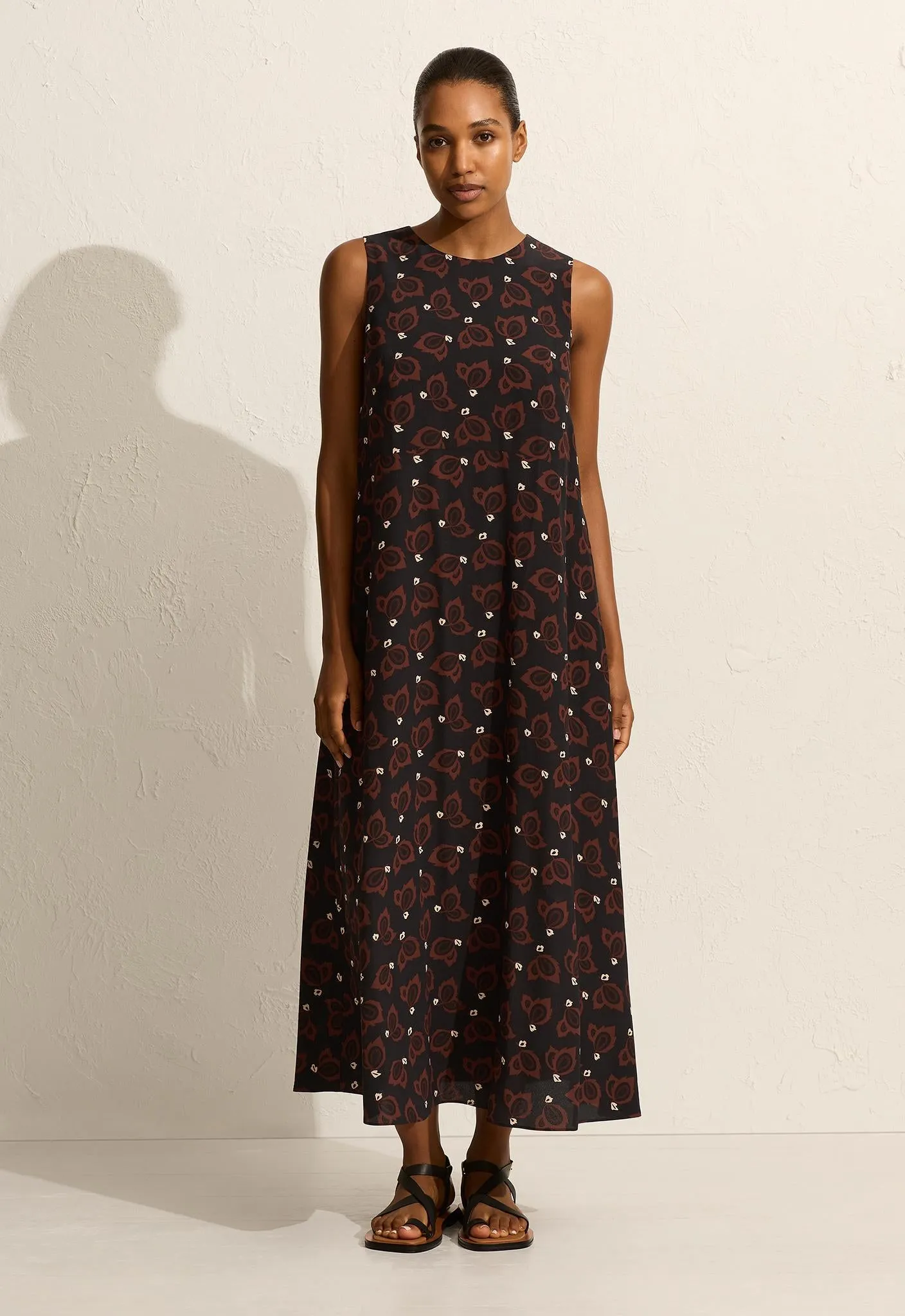 Curved Waist Midi Dress - Casablanca sold by Matteau