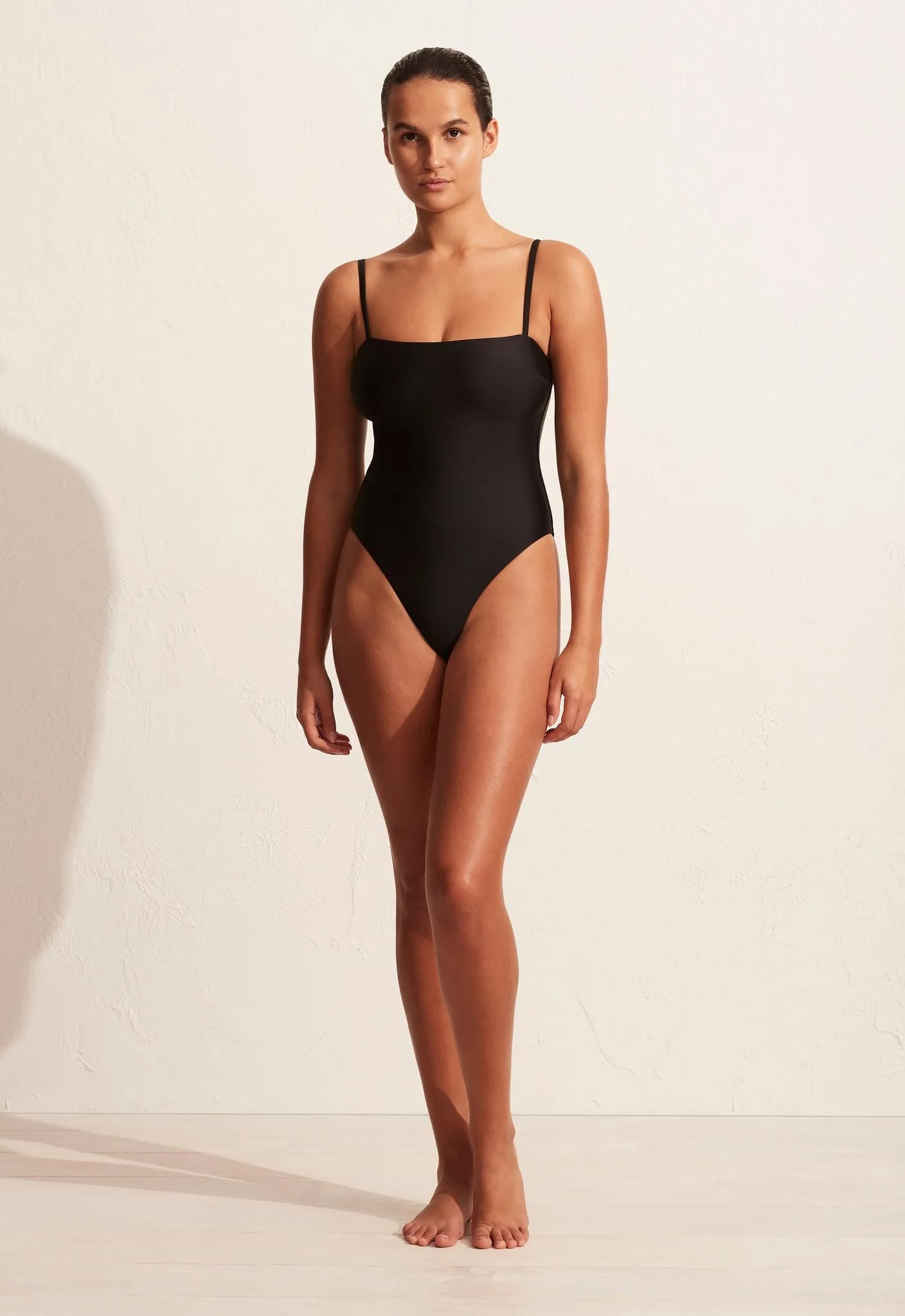 Petite Square Maillot - Black sold by Matteau