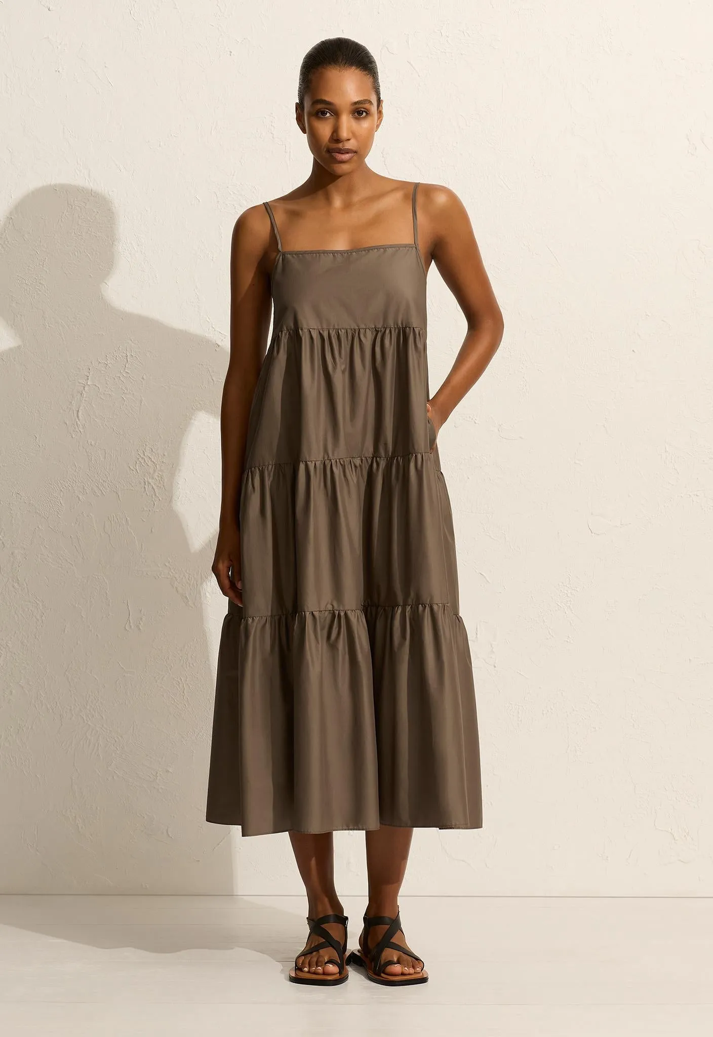 Tiered Sundress - Birch sold by Matteau