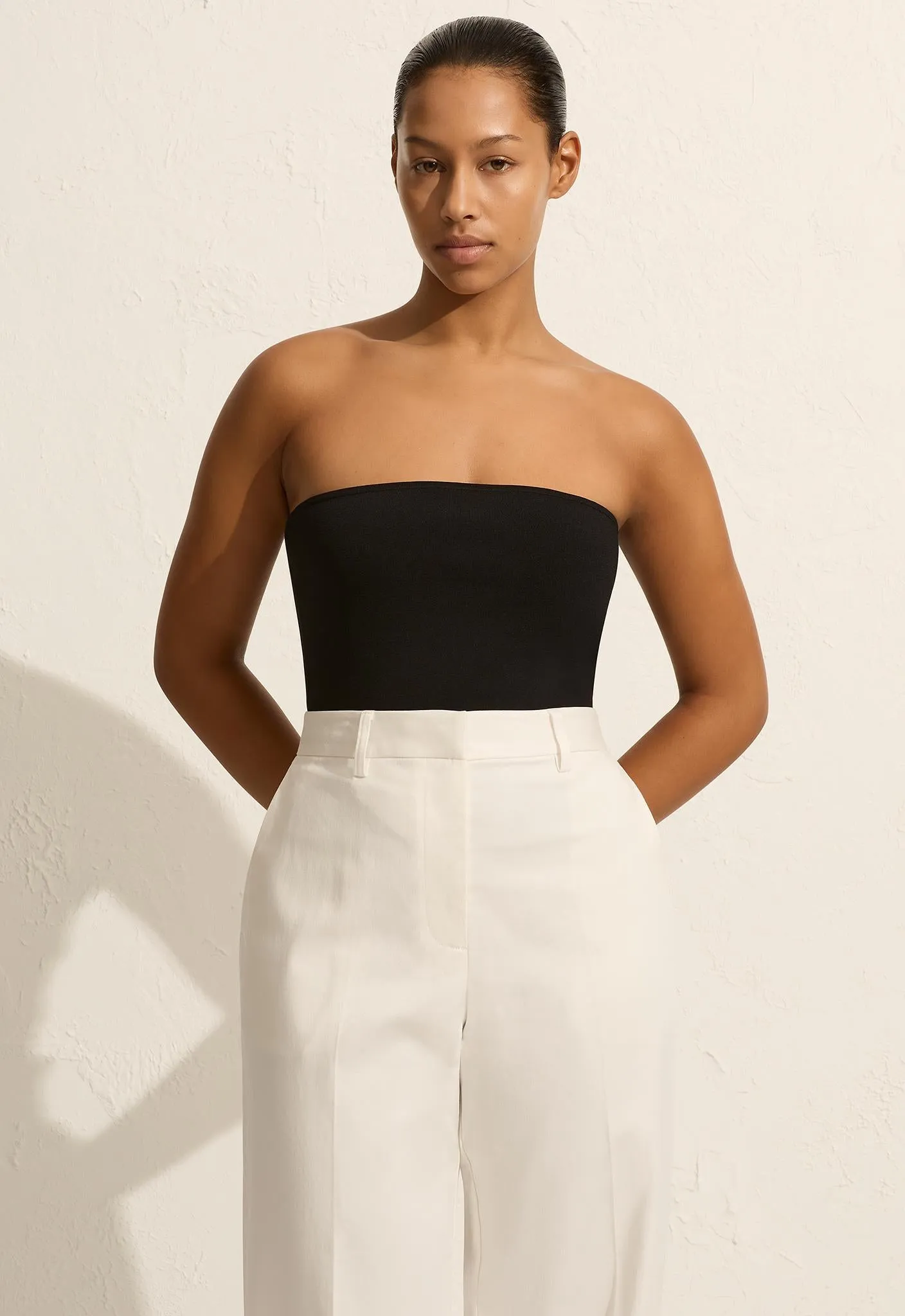 Straight Twill Trouser - Chalk sold by Matteau product image thumbnail 2