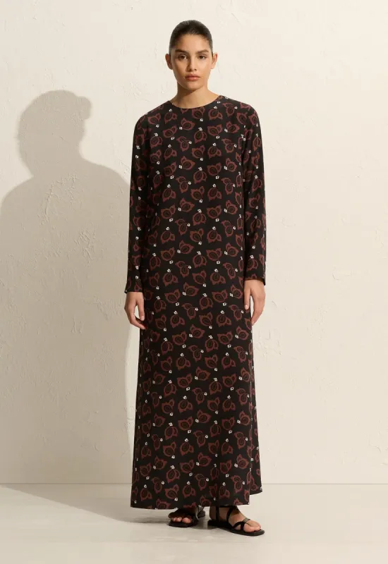 Long Sleeve Column Dress - Casablanca sold by Matteau