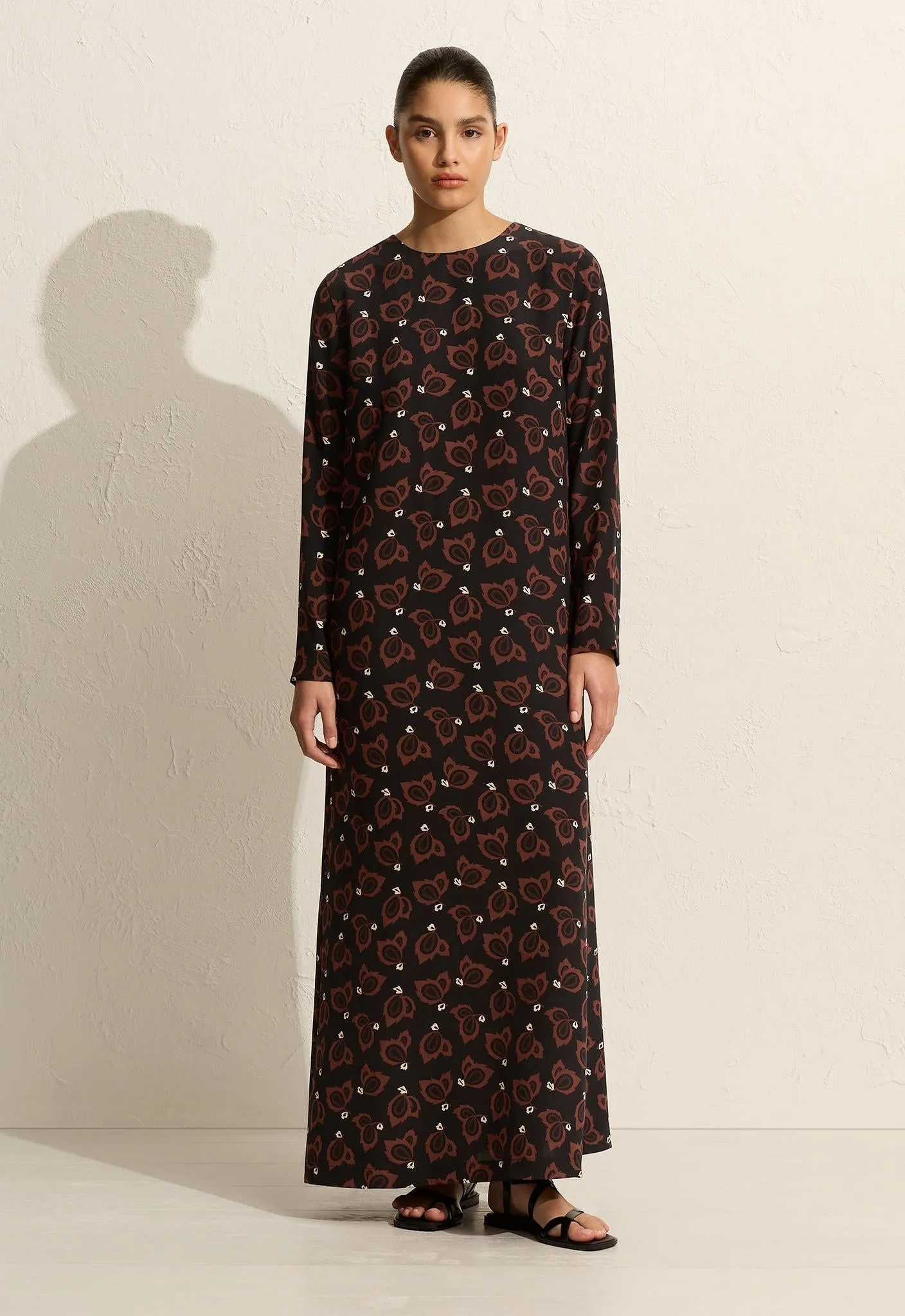 Long Sleeve Column Dress - Casablanca sold by Matteau