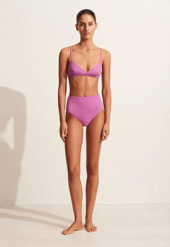 The Tri Crop Top - Orchid Crinkle sold by Matteau