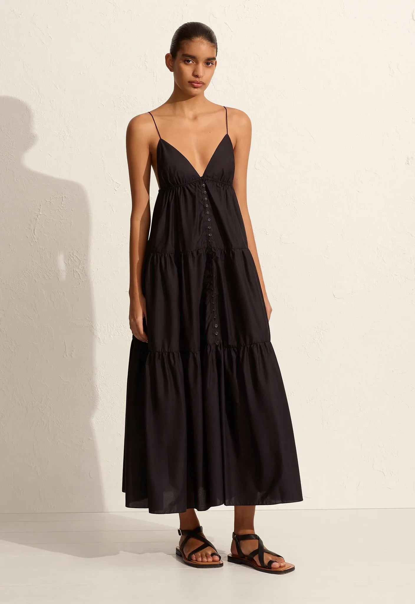 Triangle Tiered Sundress - Black sold by Matteau product image thumbnail 3