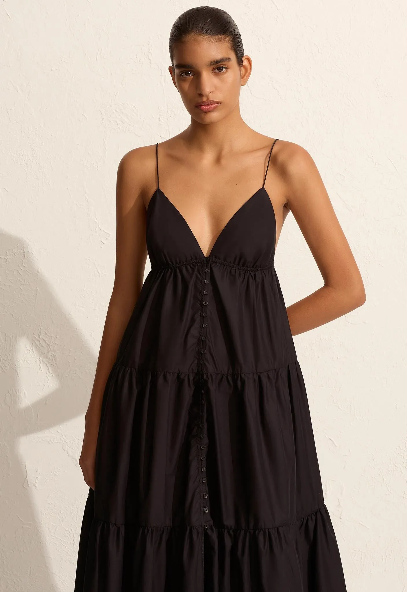 Triangle Tiered Sundress - Black sold by Matteau product image thumbnail 2