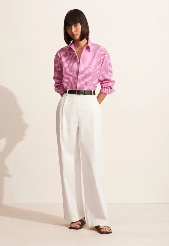 The Classic Stripe Shirt - Sherbet sold by Matteau