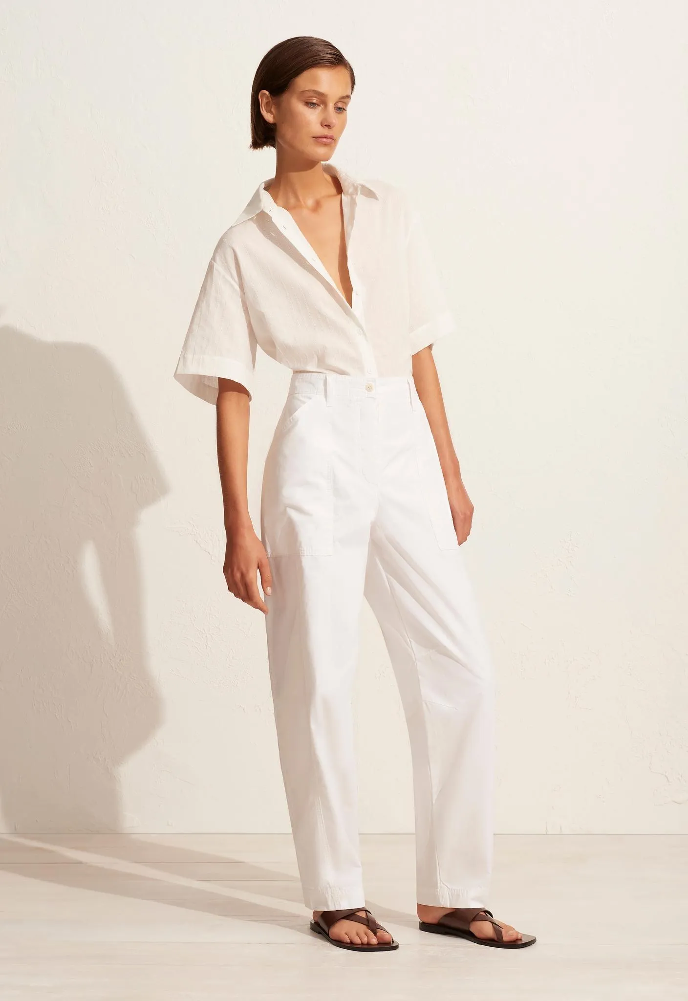 Relaxed Cargo Pant - Chalk sold by Matteau product image thumbnail 3