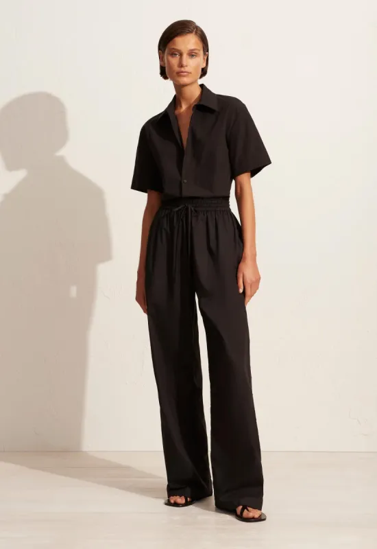 Relaxed Short Sleeve Shirt - Black sold by Matteau