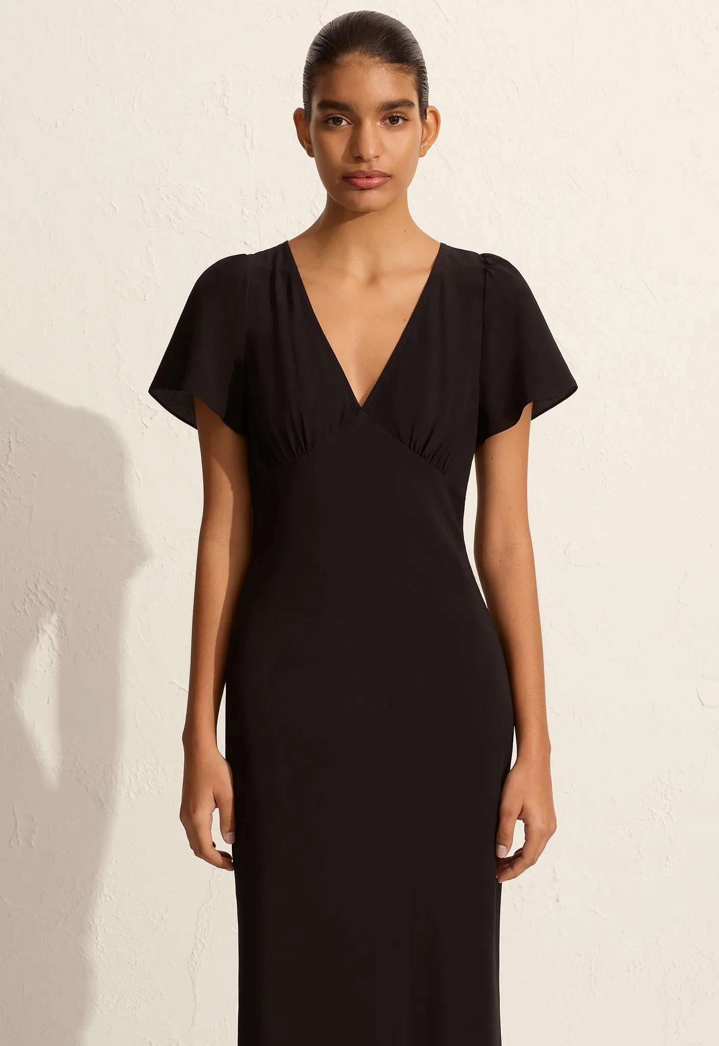 Short Sleeve Bias Dress - Black sold by Matteau product image thumbnail 2