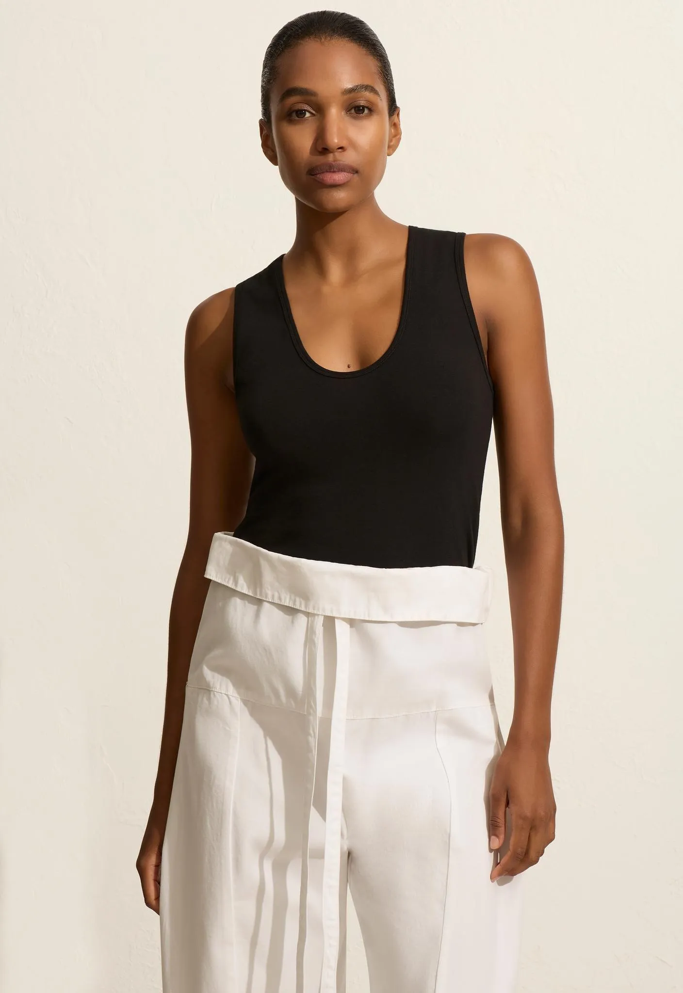 Deep U Tank - Black sold by Matteau