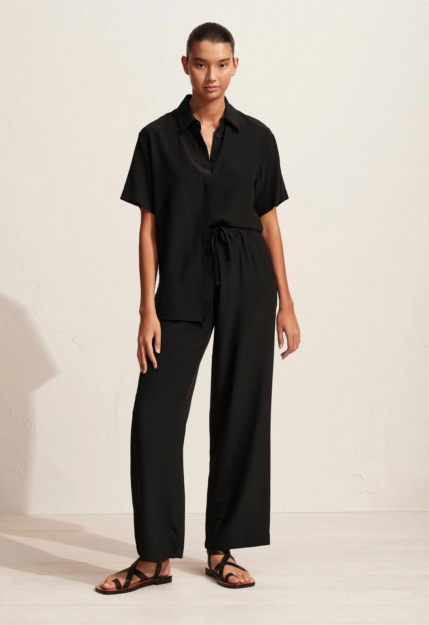 Short Sleeve Shirt - Black sold by Matteau