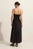 Shirred Bodice Dress - Black sold by Matteau