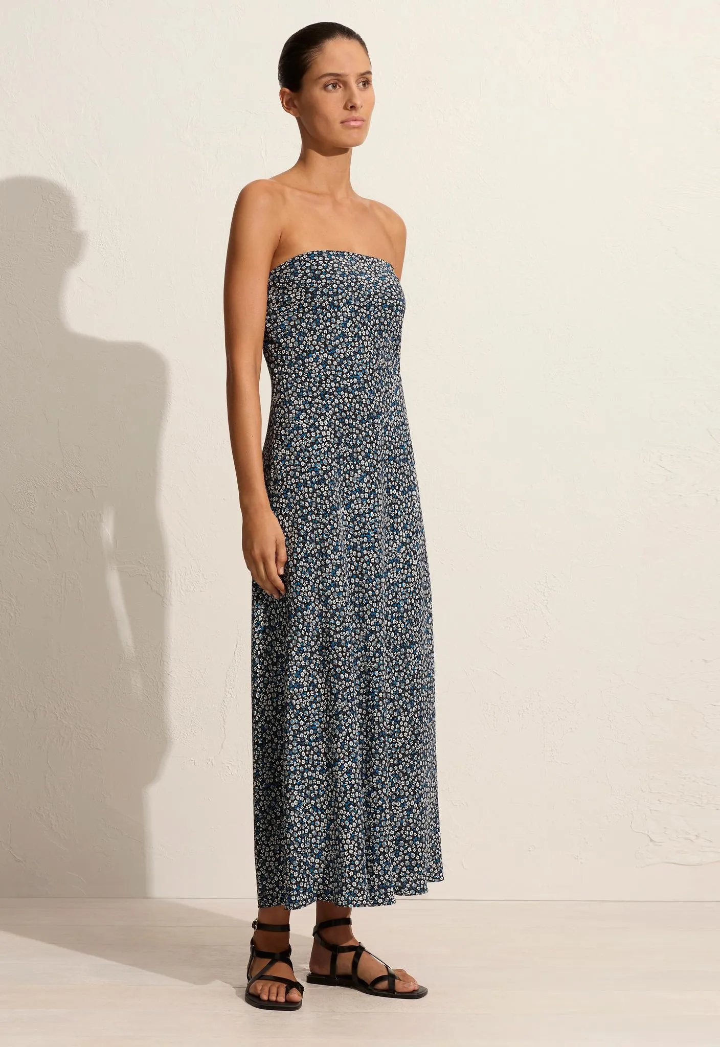 Bias Column Dress - Forget-Me-Not sold by Matteau product image thumbnail 3