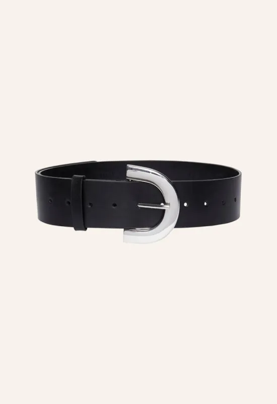 Half Moon Belt - Black Silver sold by Matteau