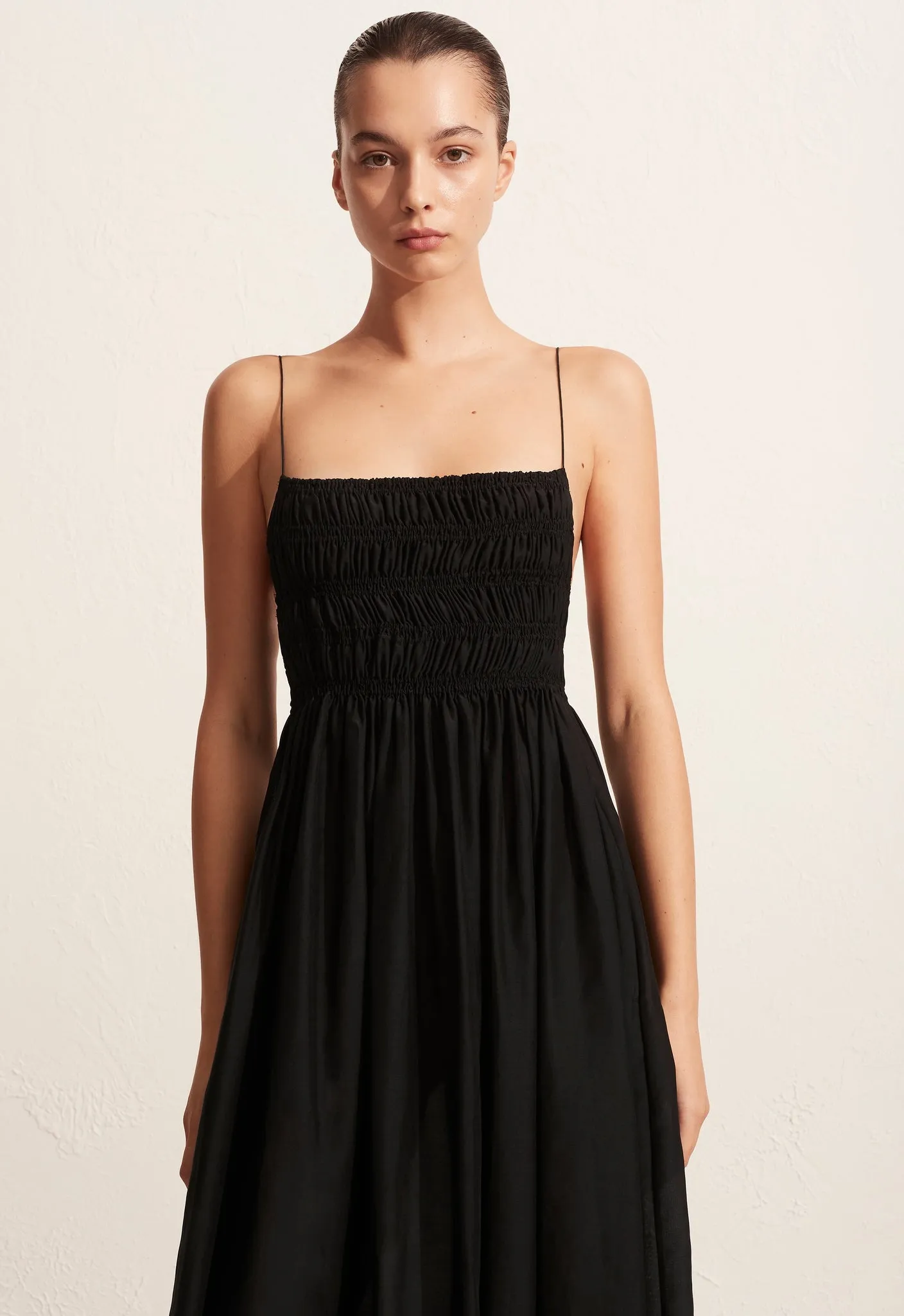 The Shirred Sundress - Black sold by Matteau product image thumbnail 2