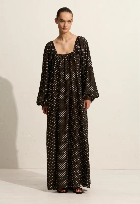 Decolette Dress - Polka Dot sold by Matteau