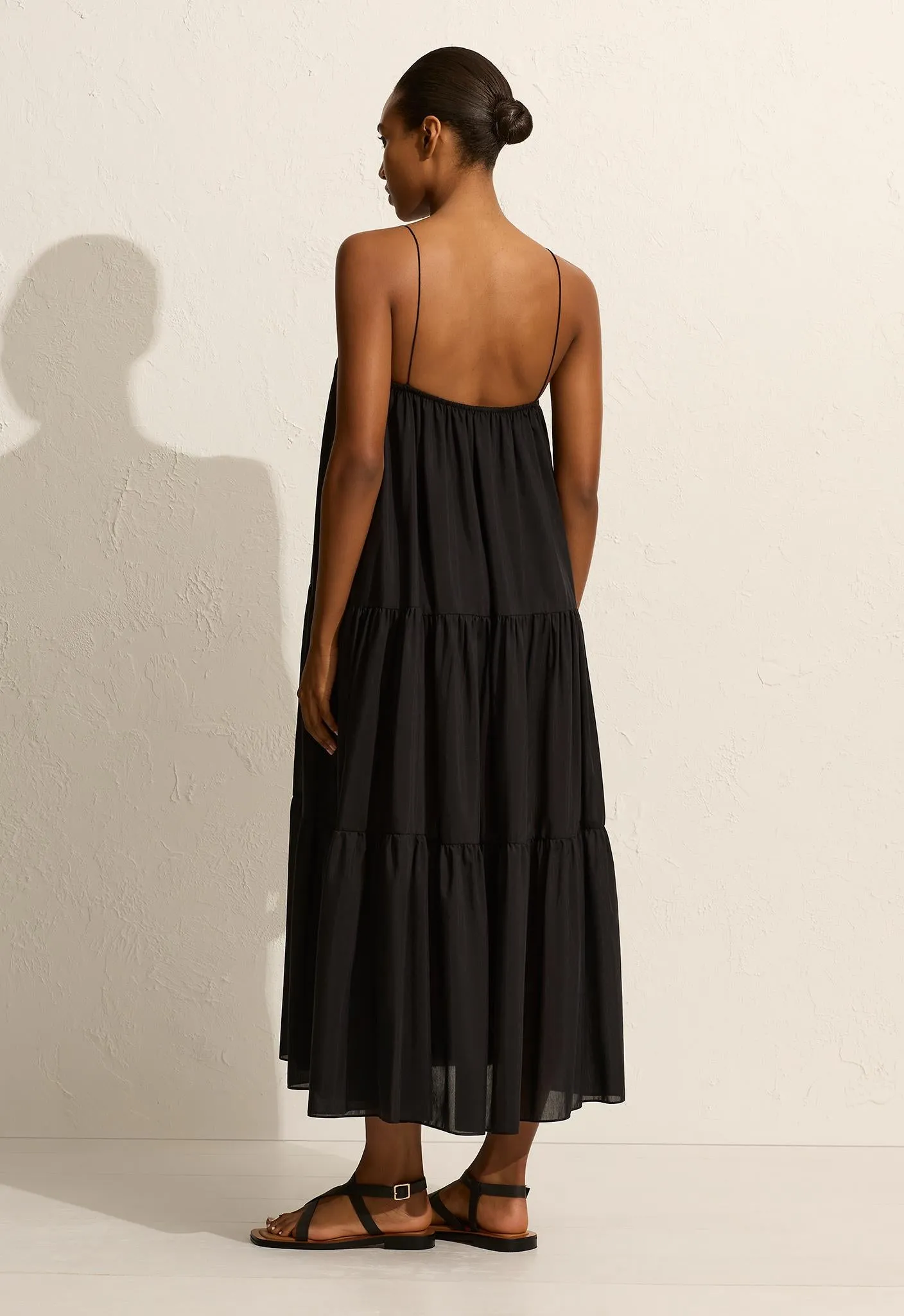 Voluminous Tiered Sundress - Black sold by Matteau product image thumbnail 4
