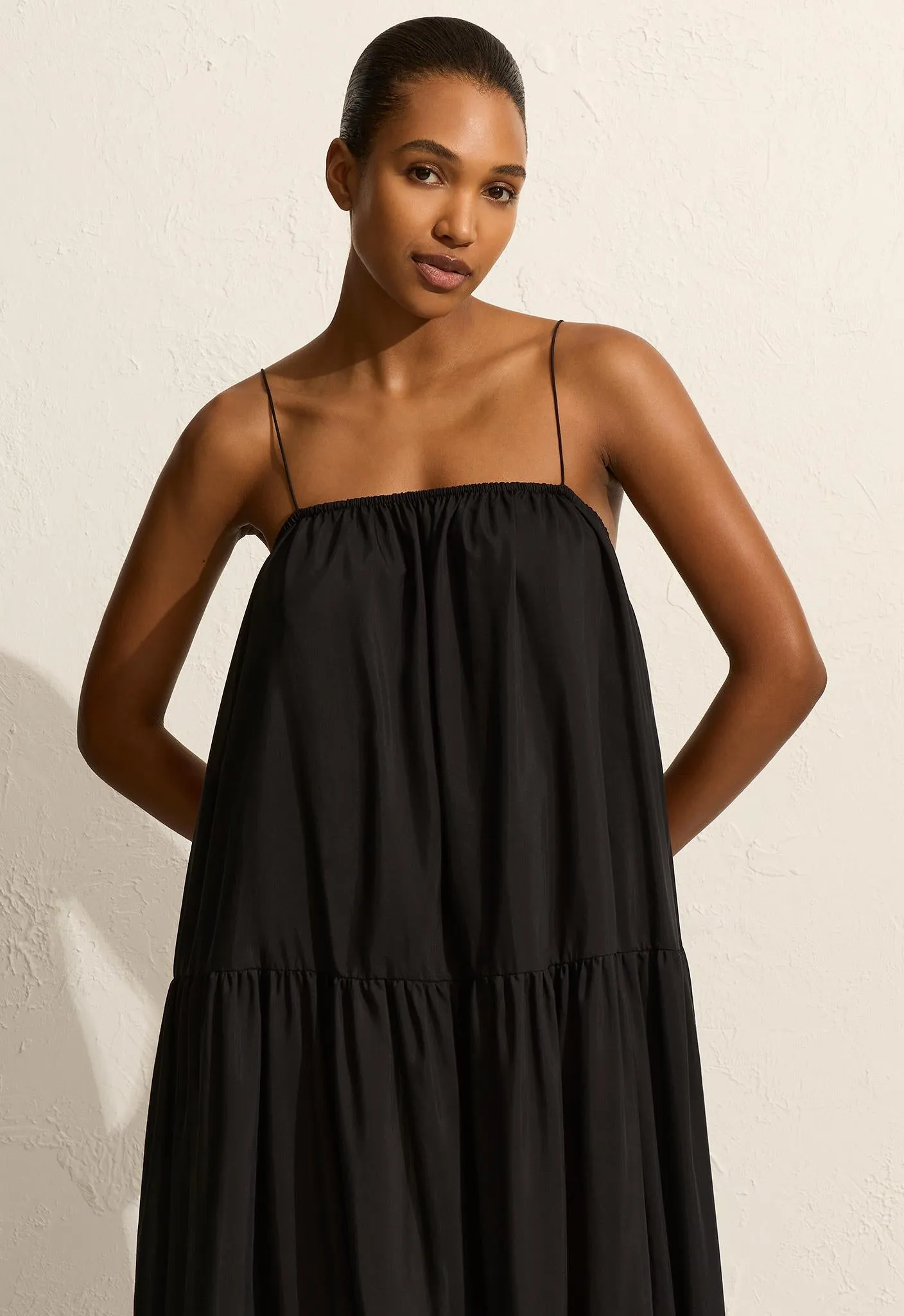 Voluminous Tiered Sundress - Black sold by Matteau product image thumbnail 2
