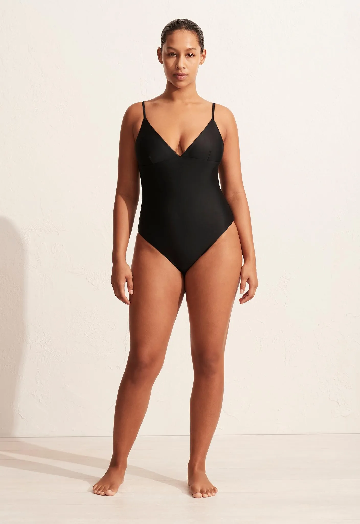 Plunge Maillot - Black sold by Matteau