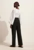 The Broderie Shirred Decolette Blouse - White sold by Matteau