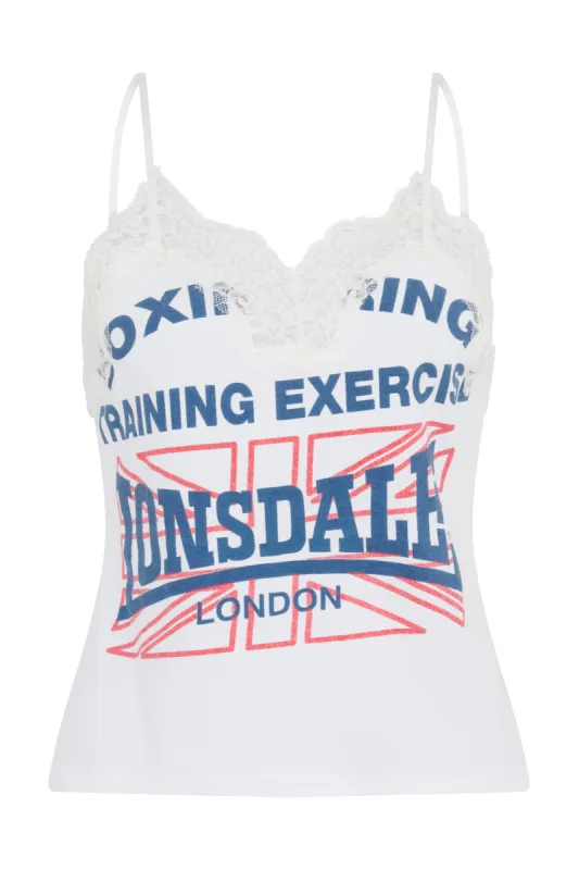 The Reconstituted Jersey Lace Camisole sold by Conner Ives