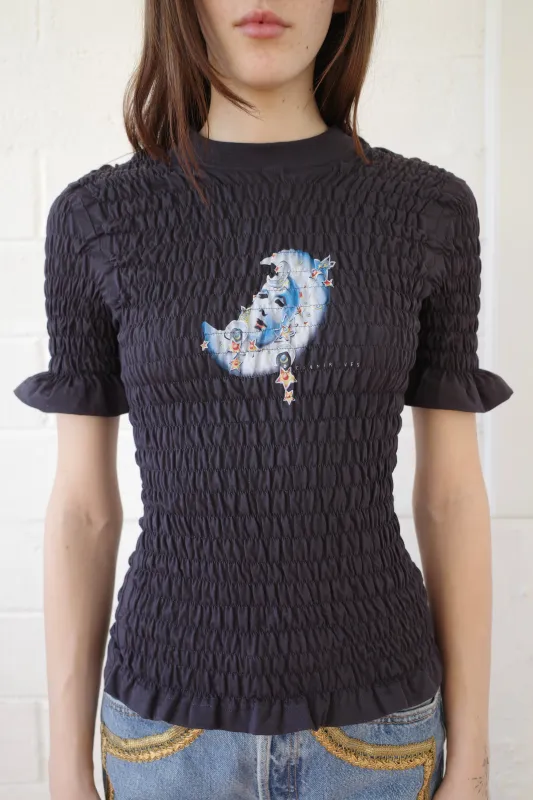 The Venetian Mask Shirred T-shirt sold by Conner Ives