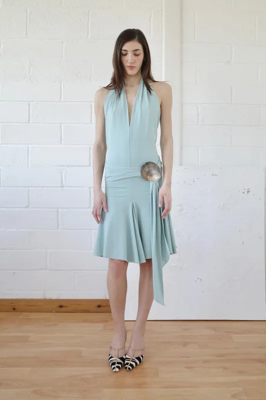 The Recycled Spandex Shell Belt Midi Dress sold by Conner Ives