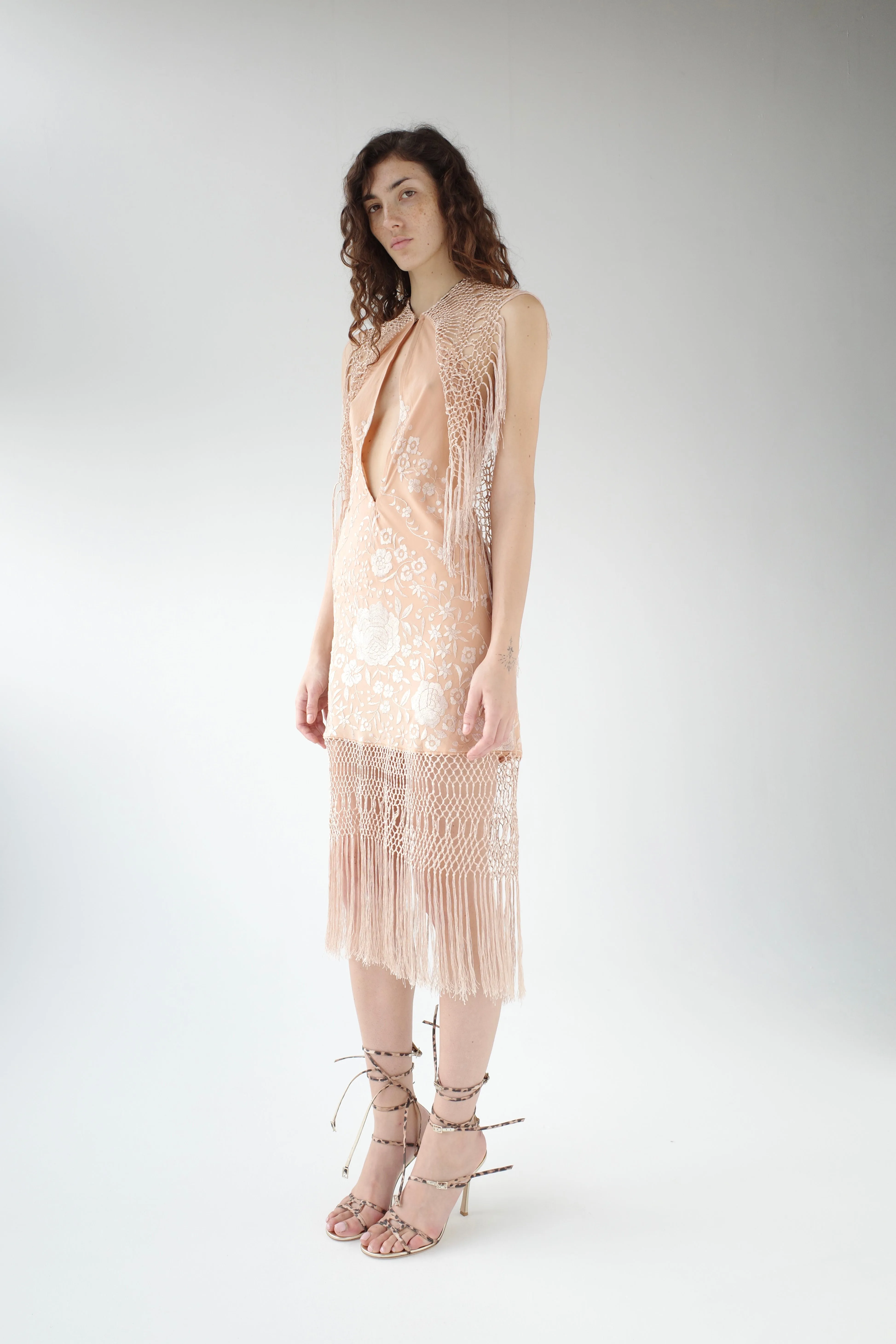 The Demi-Couture Piano Shawl Mini Dress- Medium sold by Conner Ives product image thumbnail 3