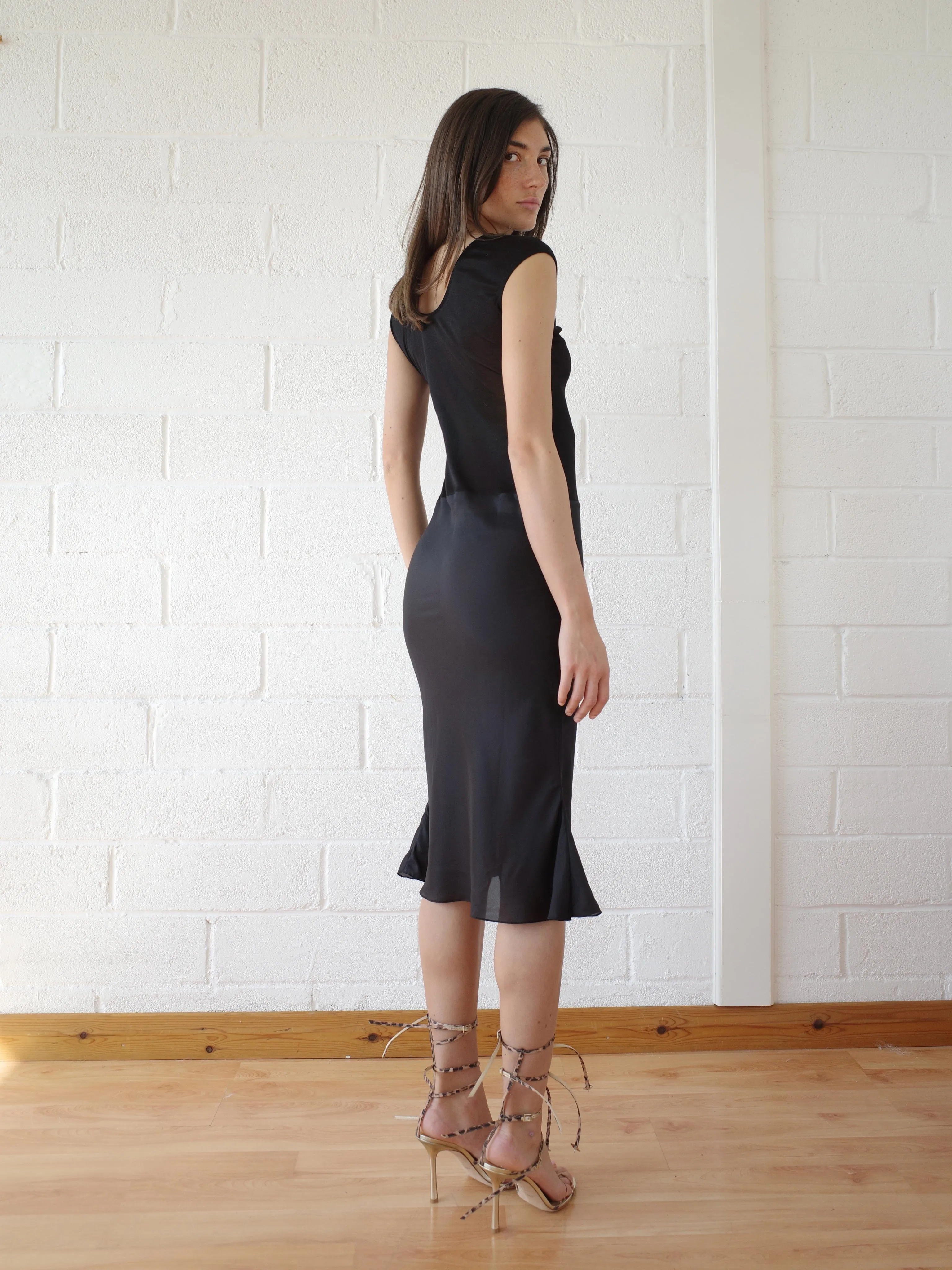 The P.S. Midi Dress - Black sold by Conner Ives product image thumbnail 3