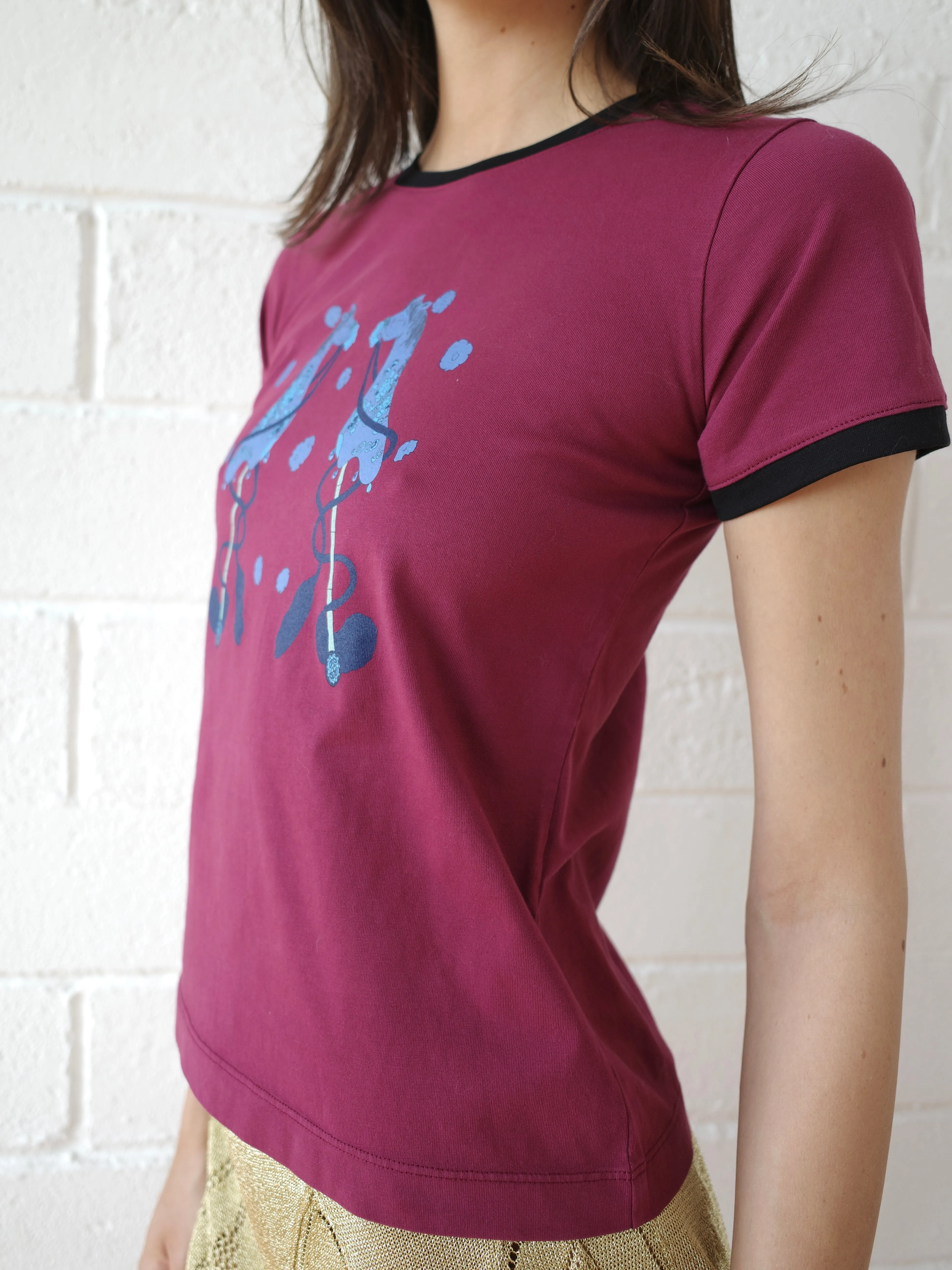 The Hobby Horse Ringer Tee sold by Conner Ives product image thumbnail 4
