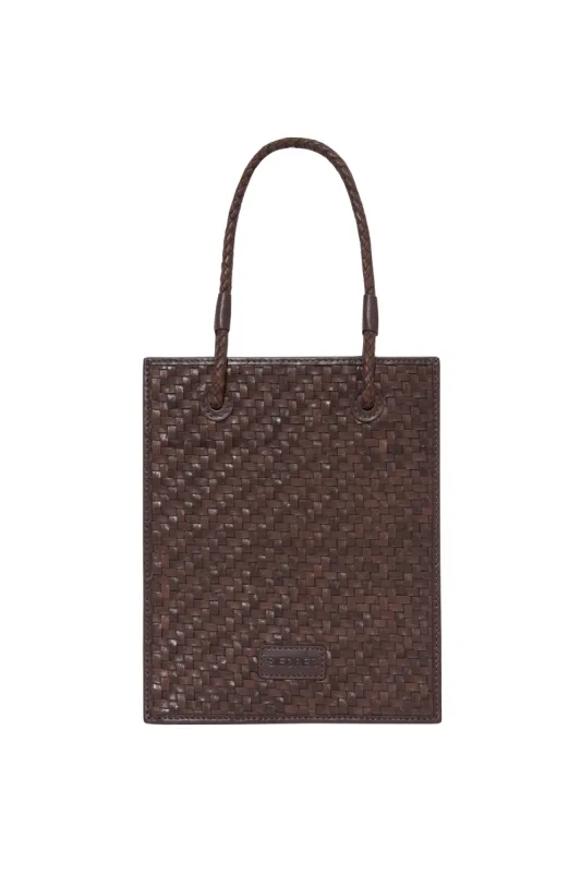NIKI - Mini handbag with woven handles sold by Siedres