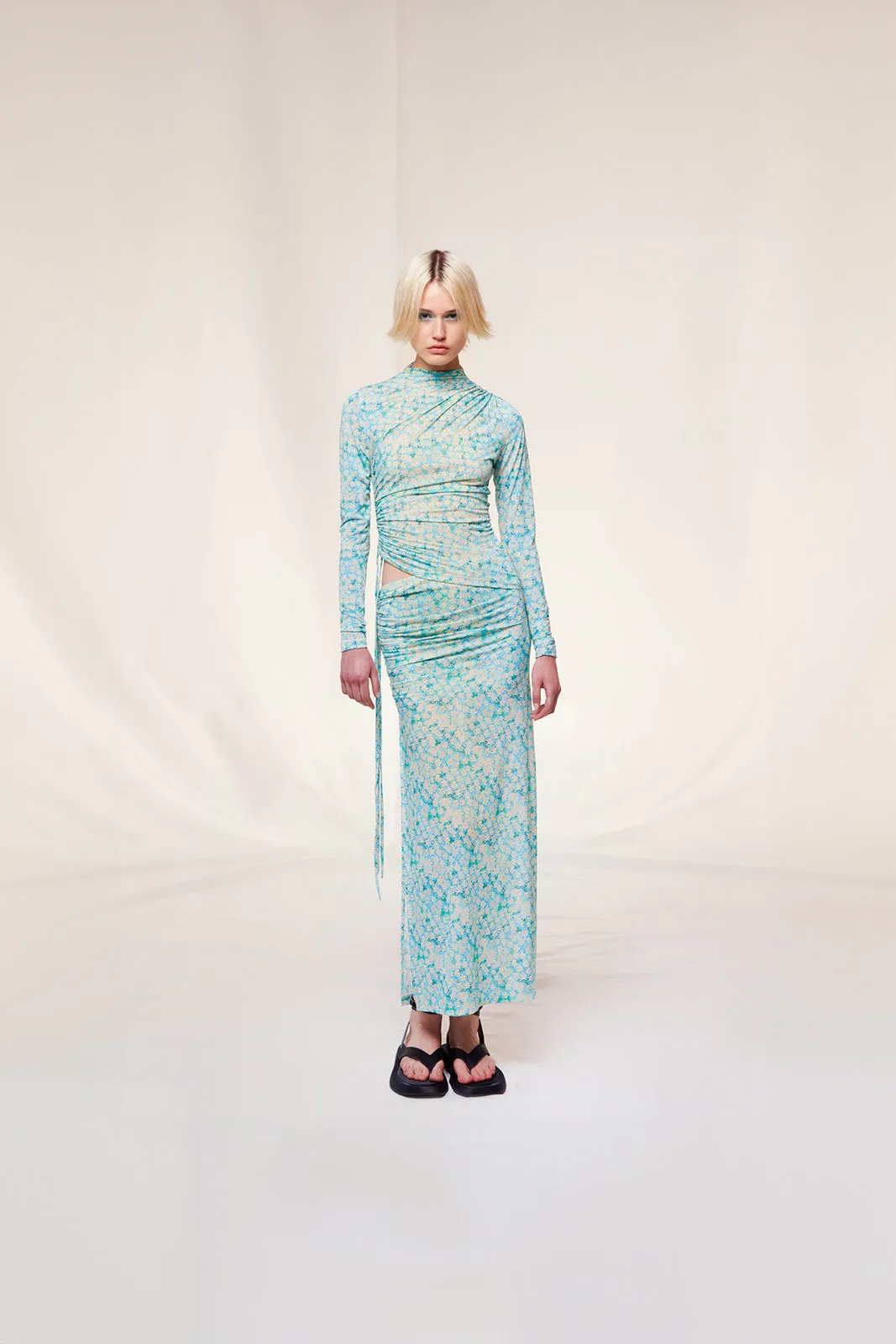 ARNI - Cut-out detailed asymmetric dress sold by Siedres