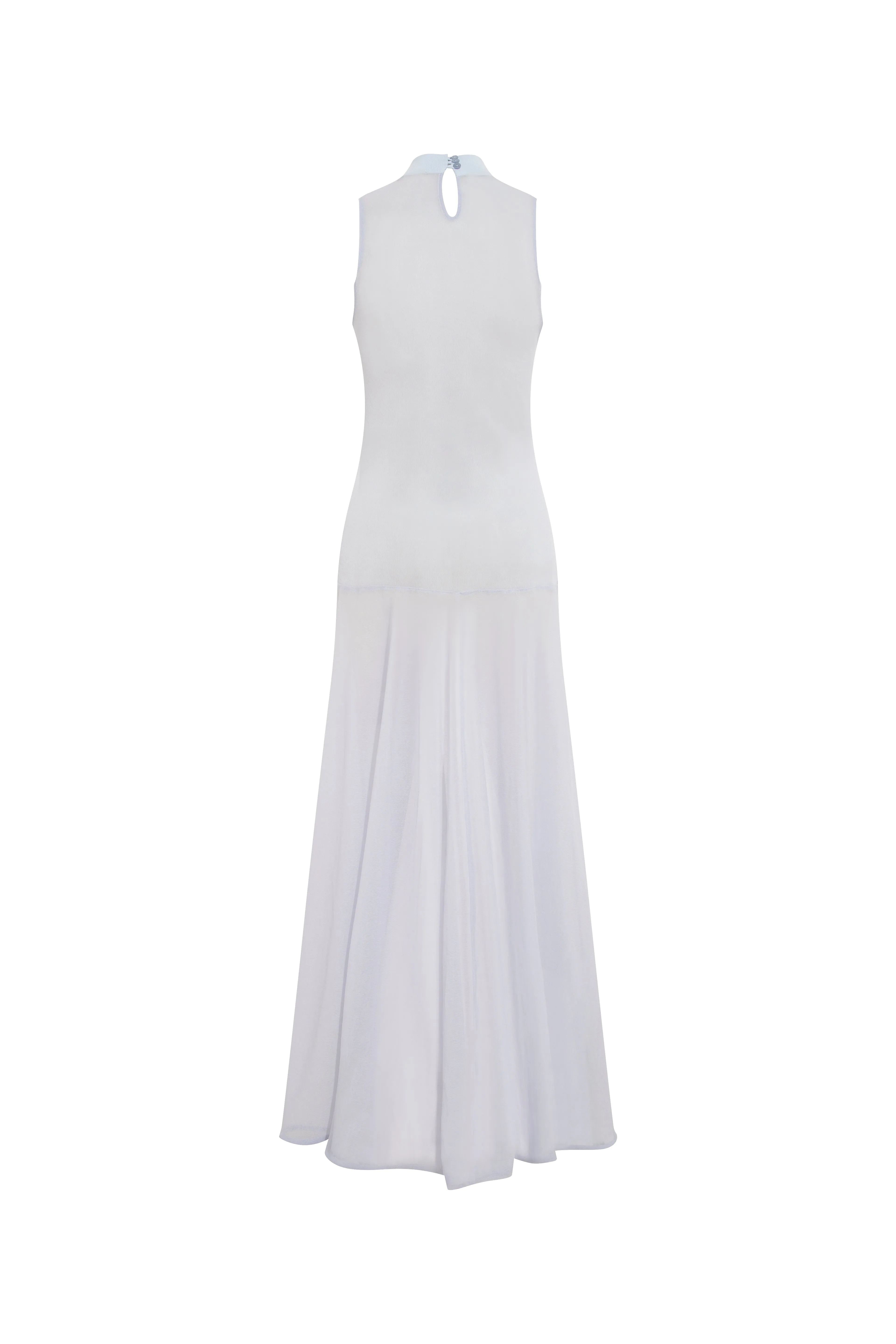 SINA - Mock neck jacquard flower detailed sheer knit dress sold by Siedres product image thumbnail 5