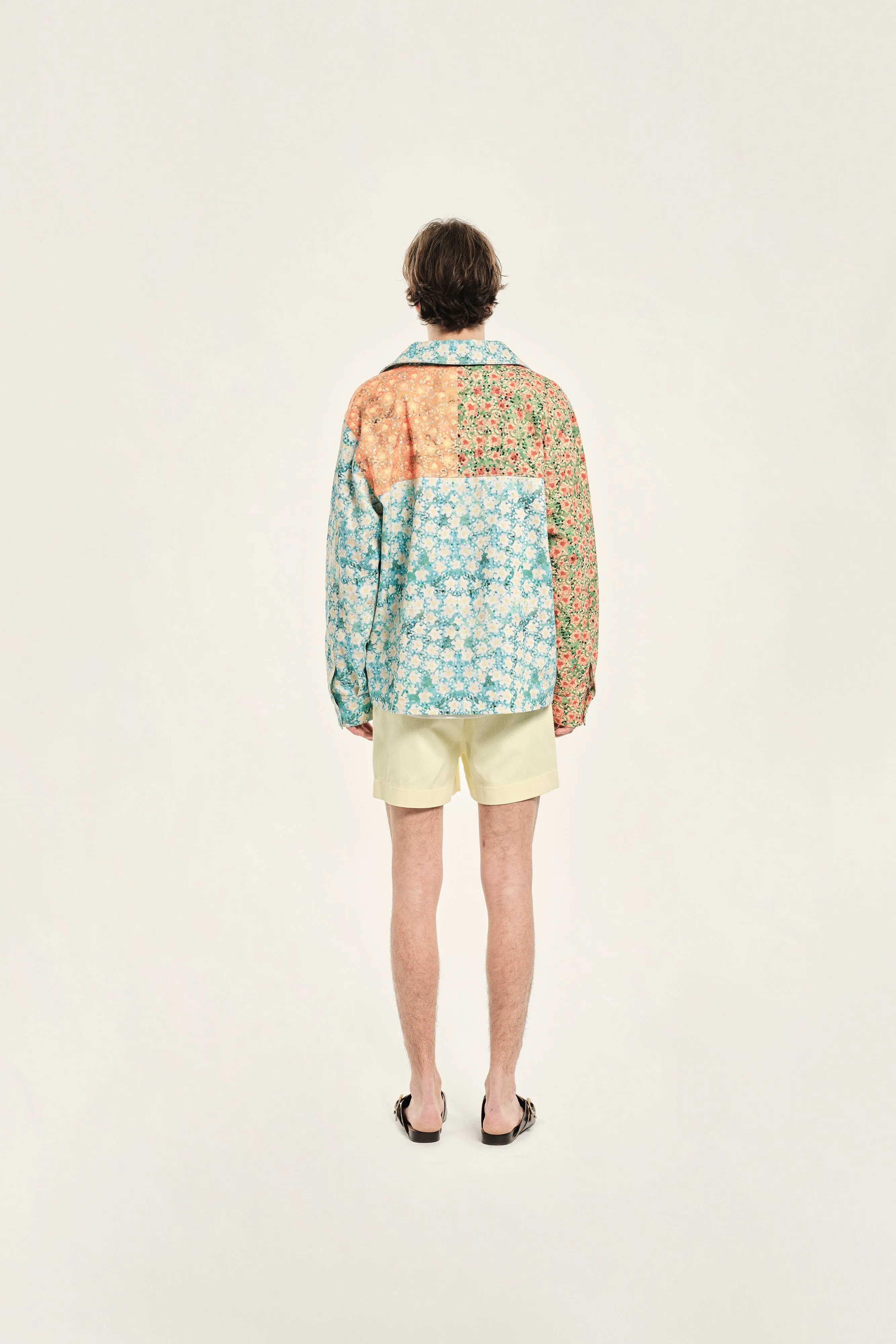 DREW - Loose-fit printed patchwork denim jacket sold by Siedres product image thumbnail 3