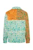 DREW - Loose-fit printed patchwork denim jacket sold by Siedres