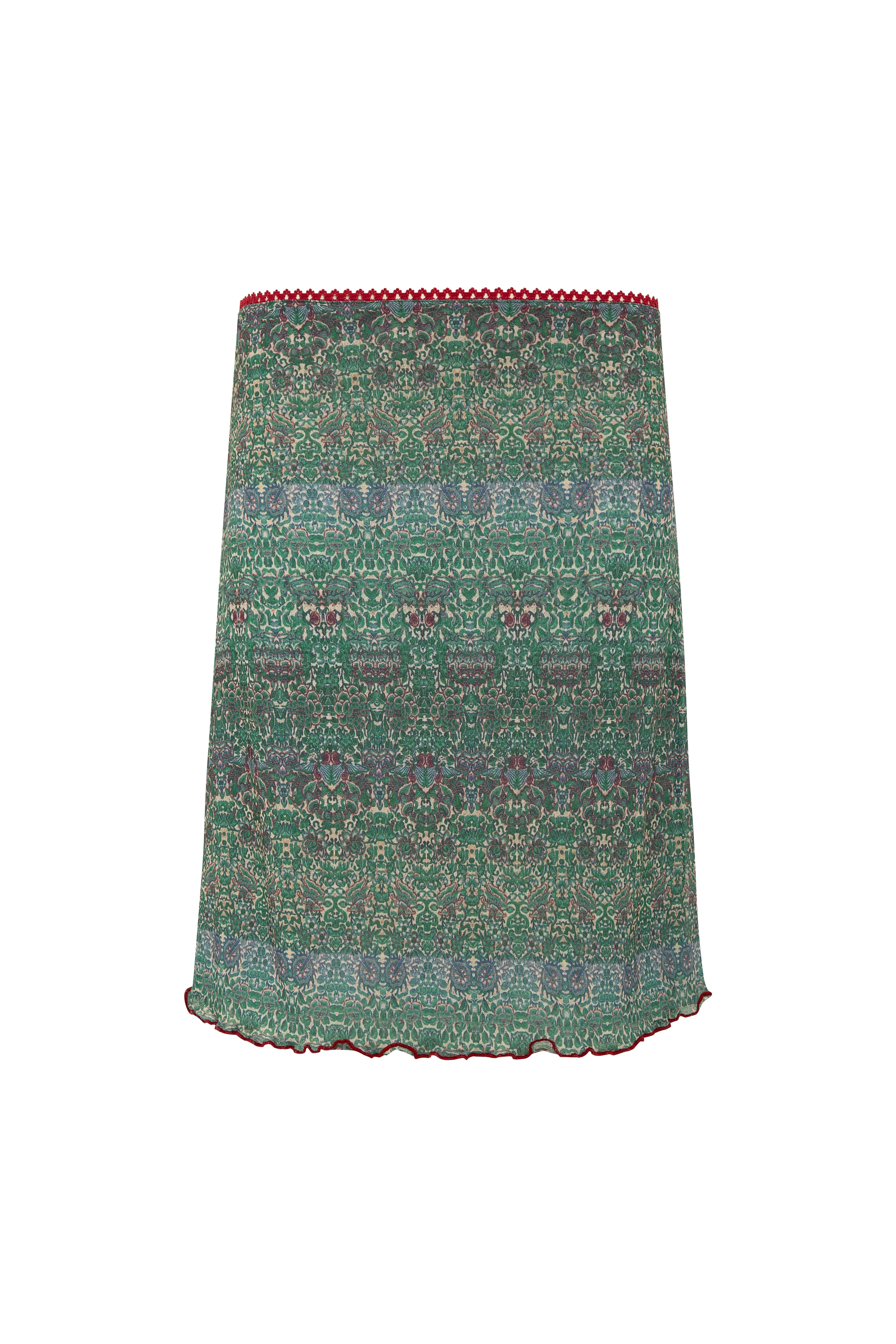 RICA - Scallop detailed textured printed skirt sold by Siedres product image thumbnail 4