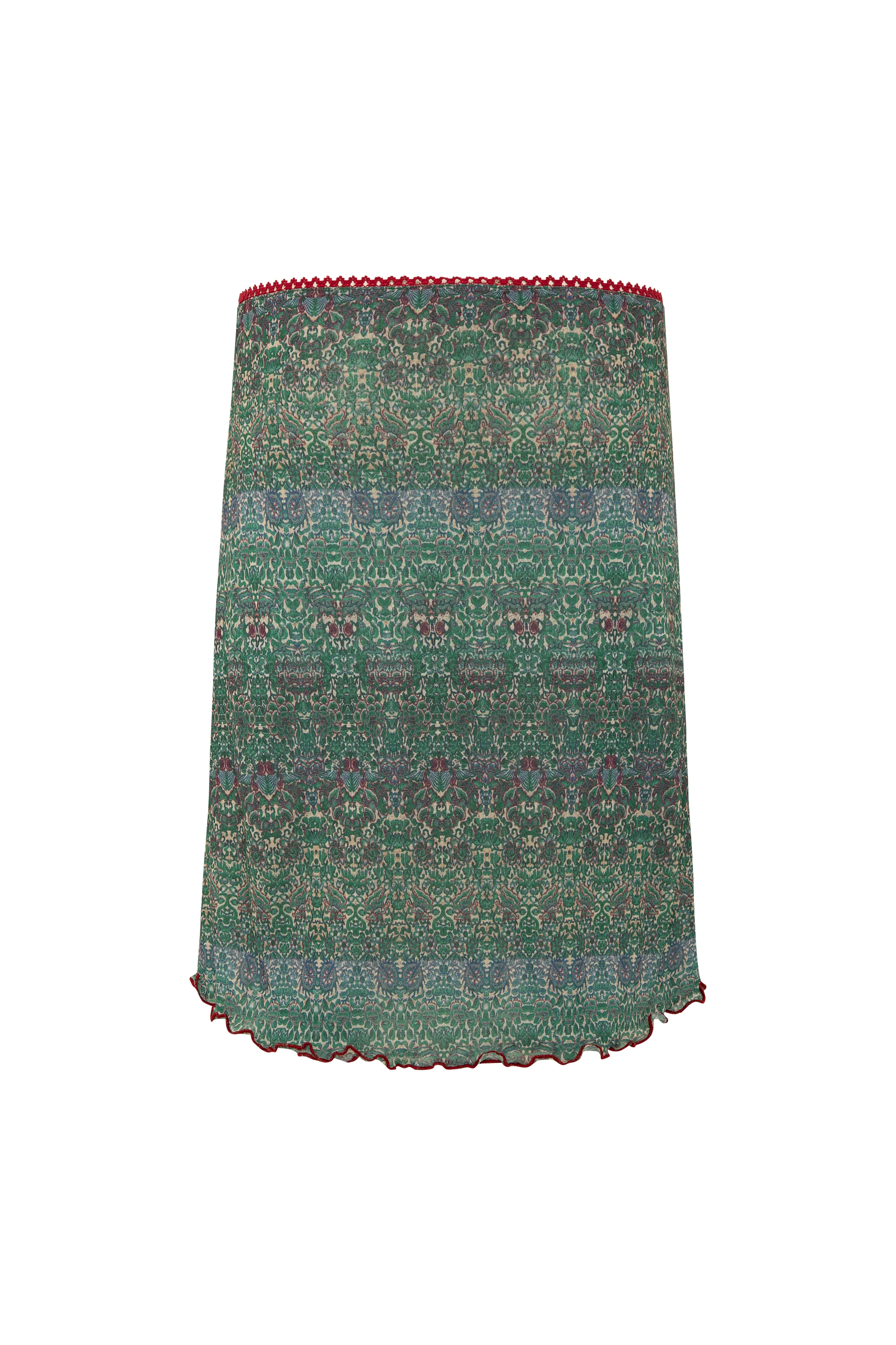 RICA - Scallop detailed textured printed skirt sold by Siedres product image thumbnail 5