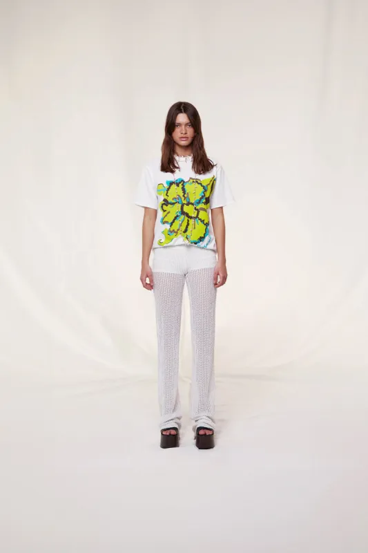 SELY - Textured low-rise pants sold by Siedres