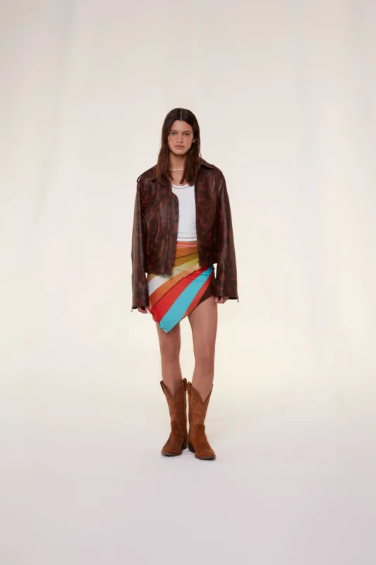 CARLA - Leather bomber jacket sold by Siedres