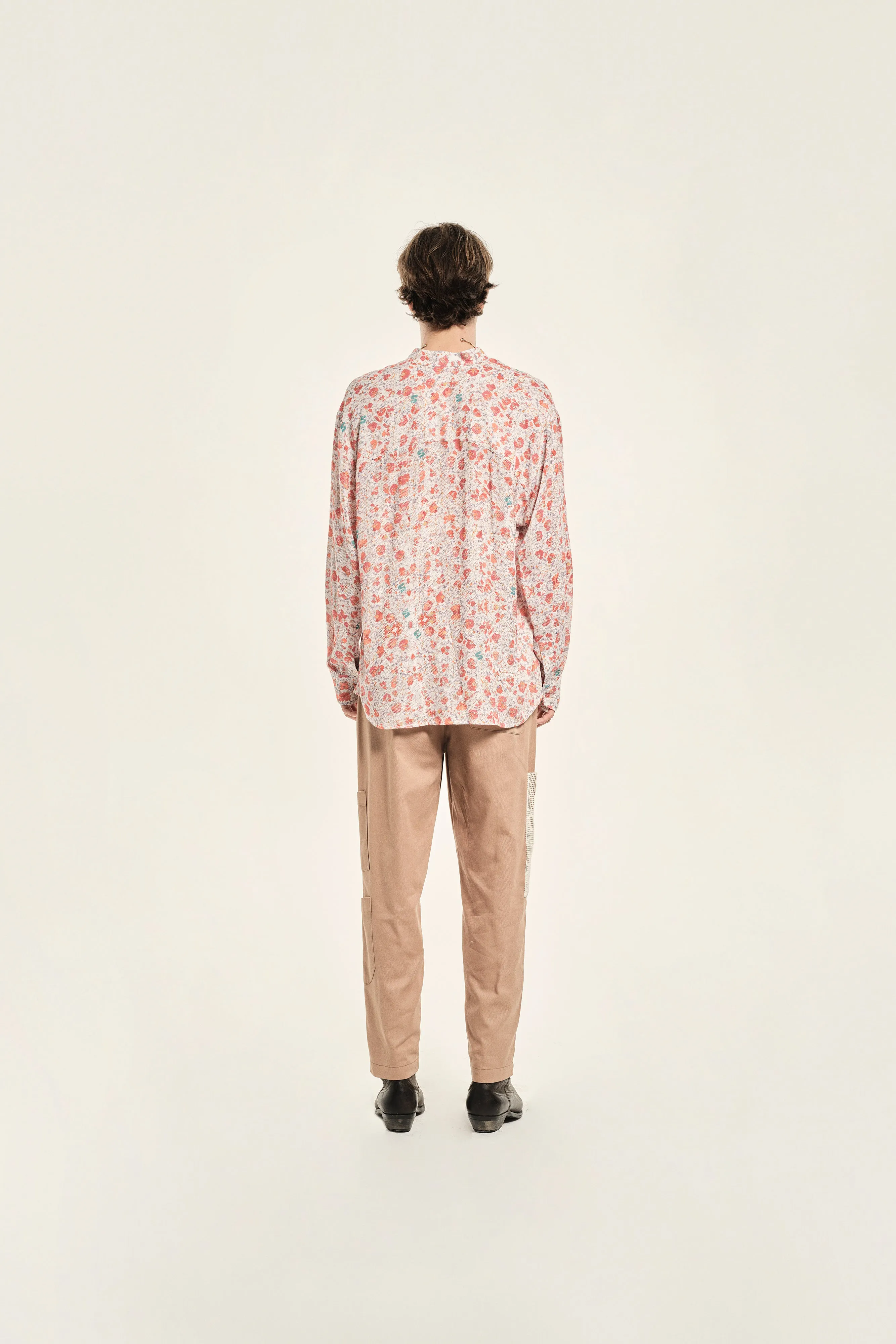 JUSTIN - Straight-leg cargo pants with lace applique detail sold by Siedres product image thumbnail 3