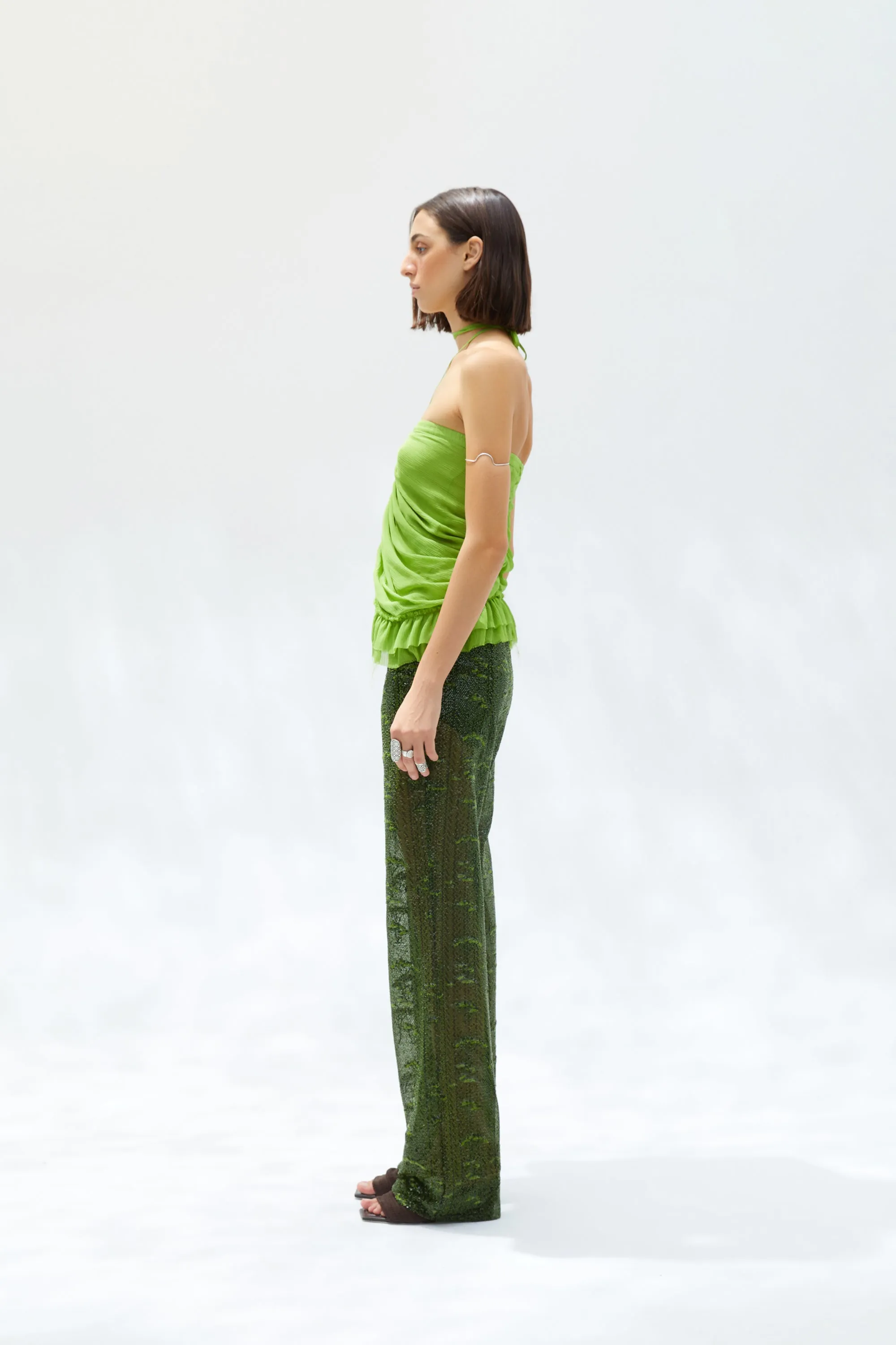 NEDI - Sequin embellished wide-leg pants sold by Siedres product image thumbnail 2